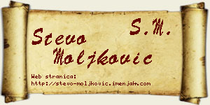 Stevo Moljković vizit kartica